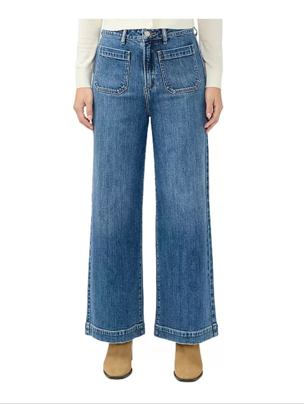 Silver Jeans Co. High Rise Wide Leg Ankle Jeans